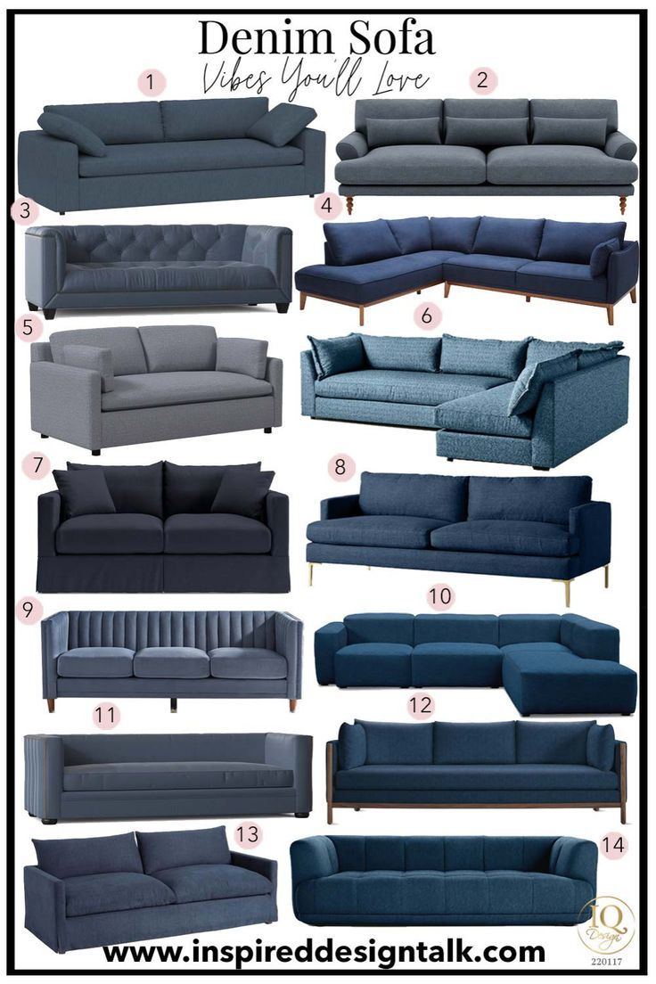 the different types of sofas and loveseats are shown in this guide for beginners