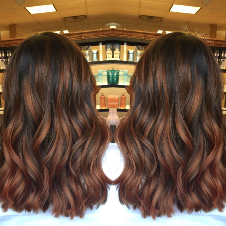 Cinnamon spice balayage Brown Balayage Cinnamon, Brown Hair With Cinnamon Balayage, Cinnamon Brown Hair Color Balayage, Brown Hair Balayage Cinnamon, Cinnamon Balayage Hair, Brunette Hair With Cinnamon Highlights, Balayage Hair Cinnamon, Simple Changes For Brown Hair, Cinnamon Spice Highlights