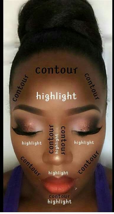 Face Makeup Tutorial Video, Dark Skin Makeup Tutorial, Maquillage Yeux Cut Crease, Face Contouring Makeup, Face Beat Makeup, Makeup Order, Beginners Eye Makeup, Makeup Face Charts, Eyebrow Makeup Tips