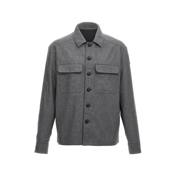 Cashmere Blend Shirt With Nylon Lined Interior, Zip And Button Closure, Front Pockets, Long Cuffed Sleeves. Color: Gray Size & Fit: True To Size Fit Composition: 55% Polyamide 45% Cachemire Made In: Romania Sku: Jul-2f00009596lq940 Welcome To The Official Luosophy Poshmark Closet! Luosophy Is A Luxury Brand Reselling Company Founded In San Diego, Ca From 2016. All Our Products Are Imported From Italy And Sold In The Usa. We Do Our Best To Provide High Fashion, Luxury Items At Affordable Prices. Designer Long Sleeve Shirt With Pockets, Designer Top With Fold Down Collar And Buttons, Luxury Collared Shirt For Work, Luxury Lapel Collar Top For Workwear, Designer Fall Tops With Lapel Collar, Luxury Collared Tops For Work, Designer Tops With Lapel Collar And Button Closure, Winter Workwear Button-up Shirt, Designer Collared Tops For Workwear