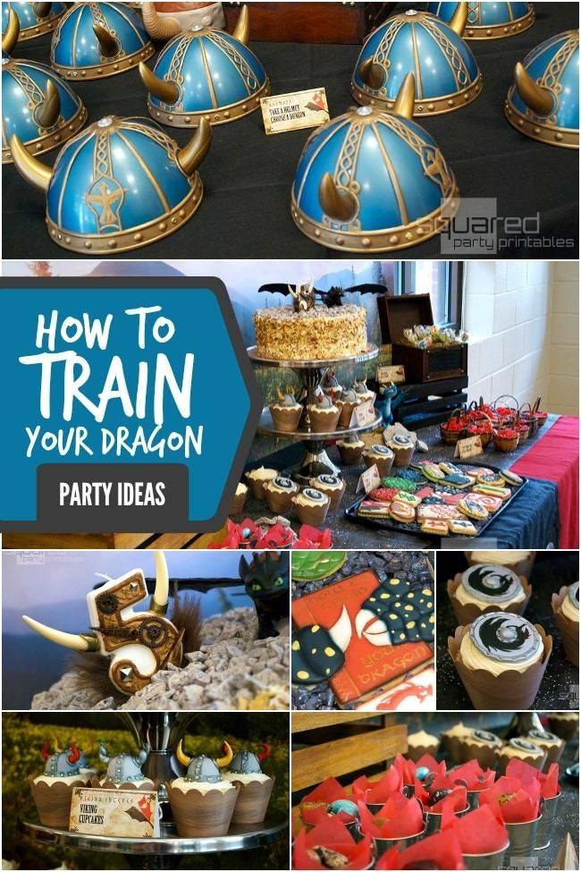 a collage of photos showing different types of cakes and desserts with the words how to train your dragon written on them