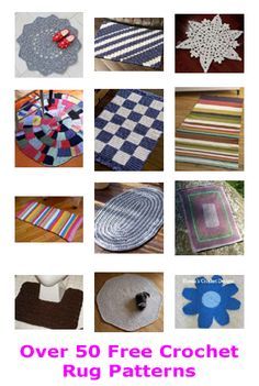 over 50 free crochet rug patterns for all kinds of carpets and rugs