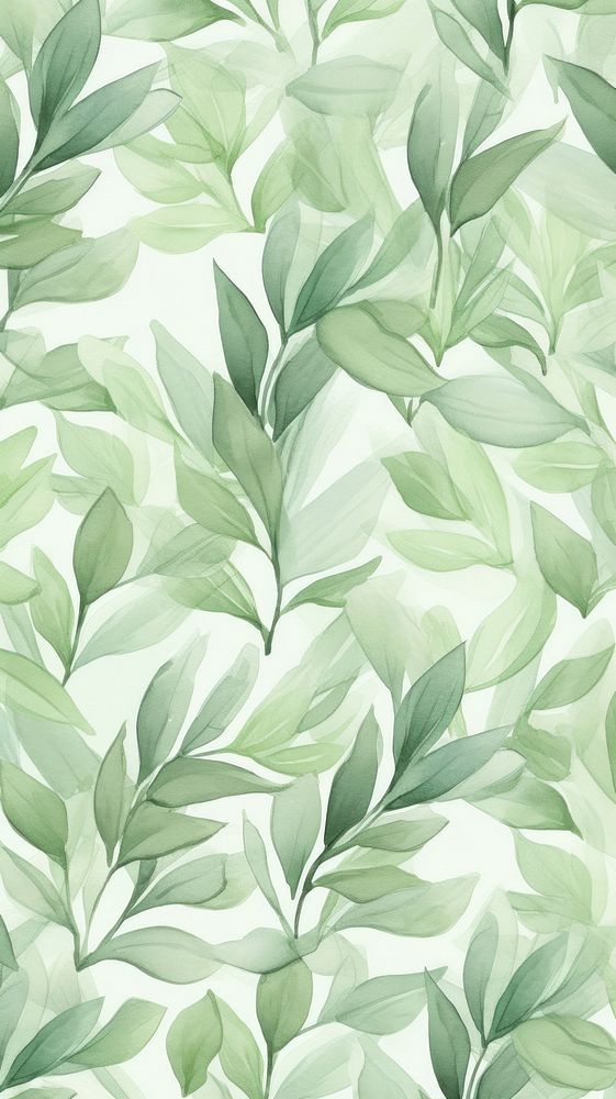 green leaves on a white background for wallpaper or fabric design stock photo - budget conscious