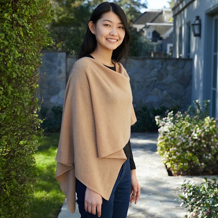 NEW color alert for spring: CAMEL ✨ Our 100% cashmere poncho now comes in this ultra luxe + versatile color 💗 The perfect color for this new season 💐 Elegant Beige Cape Poncho, Elegant Beige Poncho, Versatile Fall Poncho, Elegant Beige Poncho For Fall, Elegant Solid Poncho For Fall, Chic One Size Cape For Layering, Chic One-size Cape For Layering, Chic Cashmere Shawl, Elegant One-size Cape Poncho