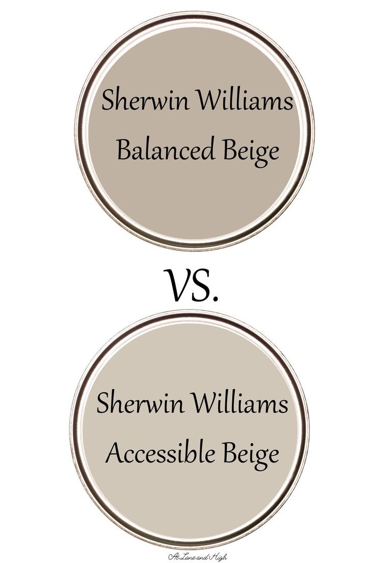 two circles with the words shewin williams balanced begge and shewin williams accessible beginner