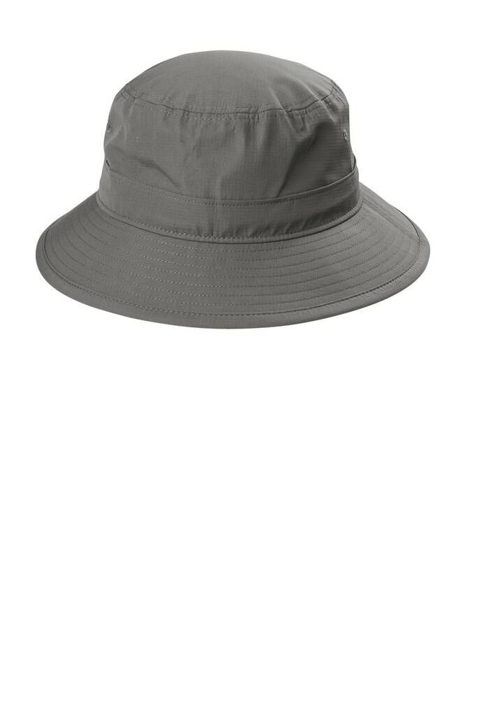 Port Authority ® Outdoor UV Bucket Hat - STERLING GREY - S/M | Port Authority Outdoor UV Bucket Hat in Sterling Grey Size Small/Medium | polyester/nylon Waterproof Nylon Bucket Hat For Travel, Waterproof Outdoor Bucket Hat, Waterproof Solid Color Bucket Hat For Outdoor, Waterproof Solid Bucket Hat For Outdoor Activities, Casual Waterproof Solid Color Sun Hat, Solid Color Curved Brim Bucket Hat For Hiking, Solid Curved Brim Bucket Hat For Hiking, Waterproof Nylon Bucket Hat, Waterproof Nylon Bucket Hat For Outdoor