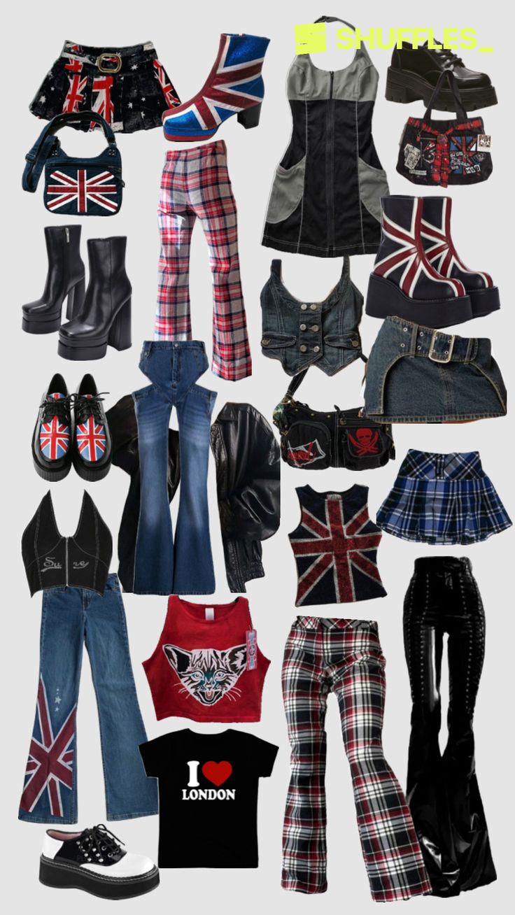 Created by ickyearl on Shuffles London Punk Fashion, Bratz Pretty N Punk, Plus Size Aesthetic Outfits, 2000s Fashion Trends, Barbie Wardrobe, Alt Outfits, Punk Outfits, Performance Outfit, 2000s Fashion