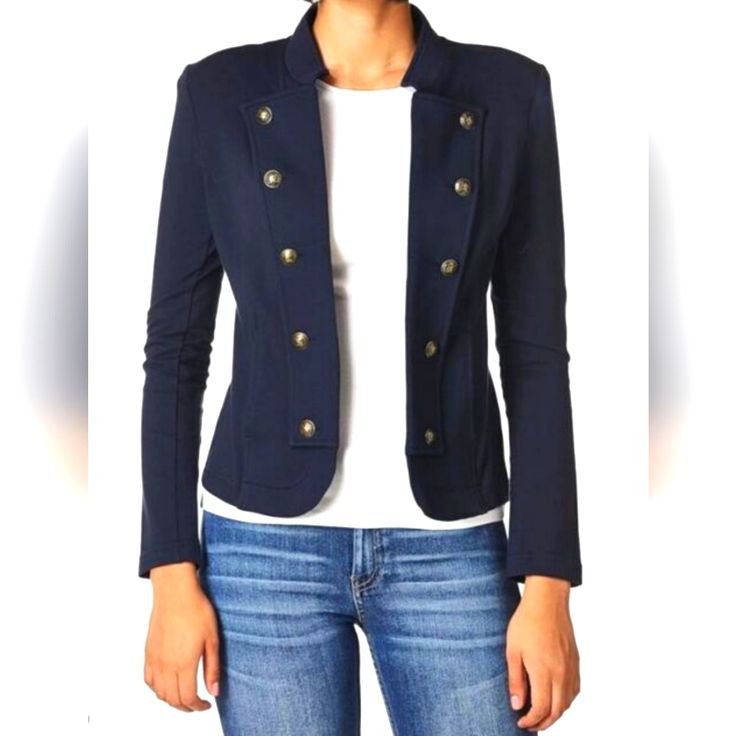 Fabric Type 95% Cotton, 5% Span French Terry Care Instructions Machine Wash Origin Imported About This Item Classic Tommy Hilfiger Style: If You’re Into Blazer Jackets For Women Perfect For Fall No Need To Look Further; With Brass-Style Buttons And Band Style Fashion Detailing, This Jacket Is A Fashion Statement Must-Have For Any Wardrobe Essential Features: Band Jacket, Military, Easy, Blazer, Casual, Sportswear Jackets Fashion Meets Function: Made Of Soft French Terry Cloth, This Coat Is Thick Navy Button-up Blazer For Fall, Fall Navy Button-up Blazer, Navy Blazer With Button Closure For Fall, Navy Fitted Button-up Outerwear, Casual Tommy Hilfiger Outerwear With Button Closure, Tommy Hilfiger Casual Outerwear With Button Closure, Navy Fitted Casual Blazer, Casual Fitted Peacoat With Double Button Closure, Tommy Hilfiger Outerwear For Work