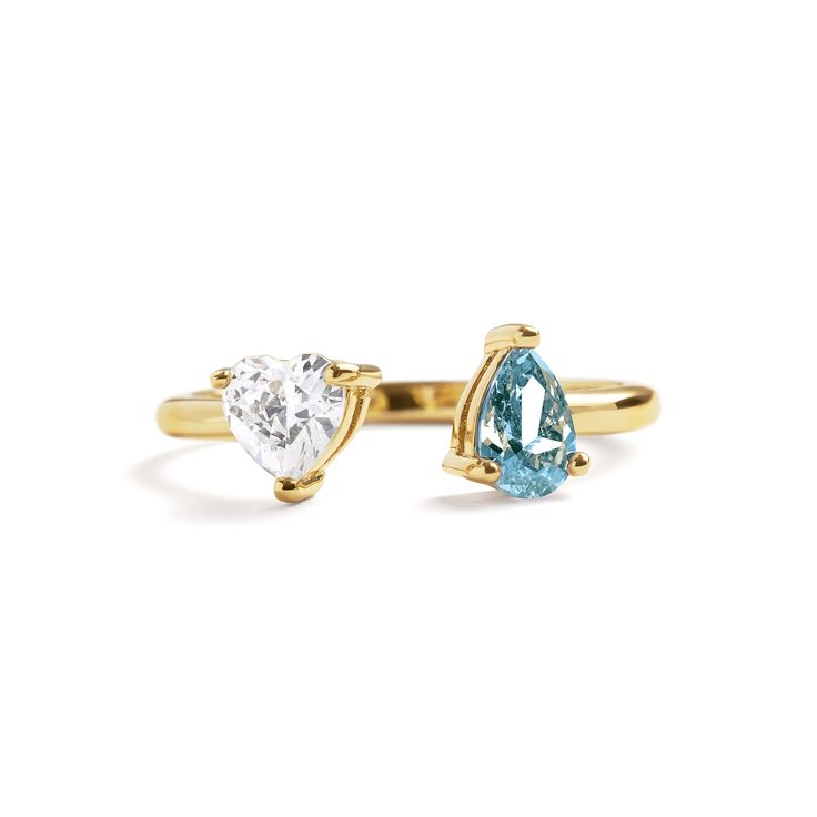 Toi Et Moi Heart Ring - where timeless elegance meets personal significance. Plated in gold, this ring features a birthstone crystal and a heart crystal. Choose from 12 distinctive birthstones, representing each month, to add a personalized touch. Whether gifting a loved one or treating yourself, this ring beautifully symbolizes connection and love. • Size – Download our Ring Size Guide here Classic Crystal Birthstone Ring For Promise, Classic Crystal Ring With Birthstone For Promise, Promise Crystal Ring With Birthstone In Cubic Zirconia, Classic Birthstone Crystal Ring For Anniversary, Classic Crystal Birthstone Ring For Anniversary, Gold Topaz Birthstone Promise Ring, Heart Cut Topaz Ring Birthstone As A Gift, Heart Cut Birthstone Ring As Gift, Heart Cut Topaz Birthstone Ring For Gifts