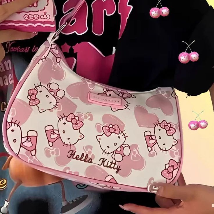 Size Guide: 24 x 17 x 7cm Trendy Hello Kitty Rectangular Shoulder Bag, Trendy Hello Kitty Shoulder Bag, Trendy Hello Kitty Print Rectangular Shoulder Bag, Trendy Rectangular Hello Kitty Shoulder Bag, Trendy Hello Kitty Shoulder Bag For School, Trendy Hello Kitty Pouch Bag, Cute Hello Kitty Print Shoulder Bag, Hello Kitty Print Travel Shoulder Bag, Rectangular Hello Kitty Shoulder Bag For Travel