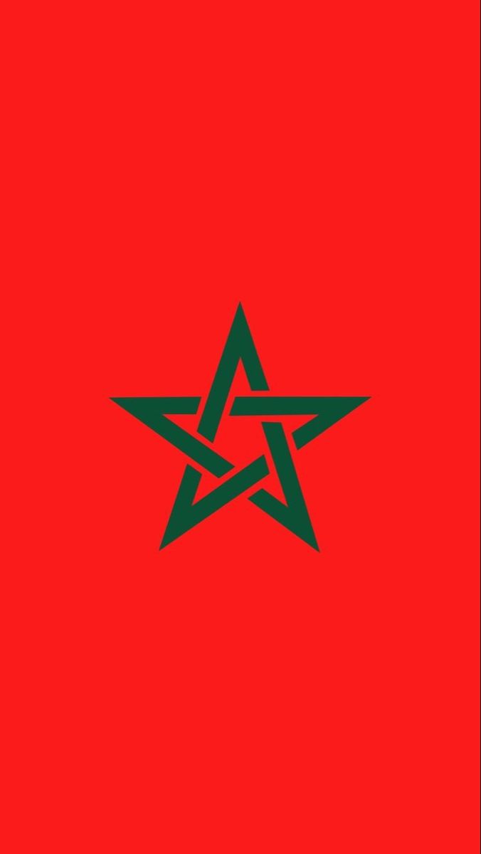 a red background with a black star on the bottom and green stars in the middle