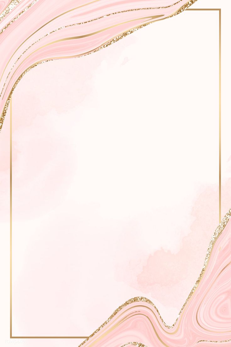 a pink and gold marble background with a square frame in the middle, on top of a