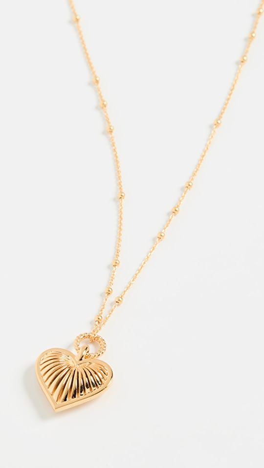 Missoma Ridge Heart Necklace | SHOPBOP Missoma Jewellery, India Fashion, Accessories Jewelry Necklace, Kids Jewelry, Curator Style, Heart Charm, Heart Necklace, Heart Pendant, New Arrivals