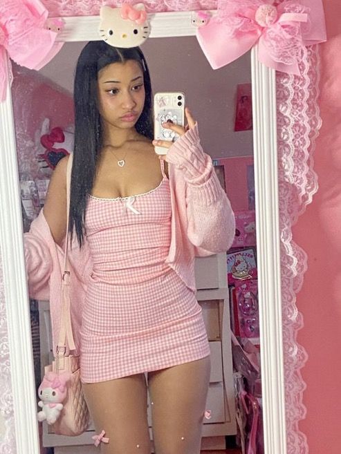 Pink Gingham Dress, Diy Vetement, 2000s Fashion Outfits, Pink Girly Things, Looks Chic, Pink Outfits, Gingham Dress, Cute Simple Outfits