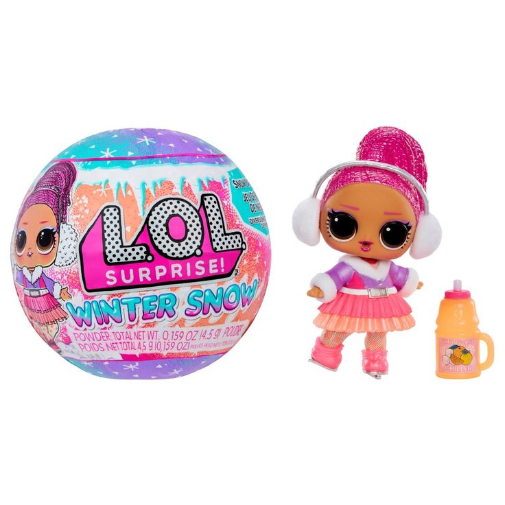 Go on a winter holiday with L.O.L. Surprise! Winter Snow Tots! Reunite with some of your favorite Tots like Sugar, Miss Snow, Figure 8, and more in all new frosty fashions and accessories! Discover what’s inside as these fan-favorite Tots reveal a magical snow surprise! Each ball contains a magical snow powder, just add water and watch as it expands into SNOW, creating your very own winter wonderland! Unbox 7 surprises hidden within your magic snow, including fan-favorite characters, frosty fash Magic Snow, Cute Birthday Ideas, Indoor Toys, Baby Themes, Figure 8, Doll Eyes, Old Toys, Winter Looks, Winter Snow