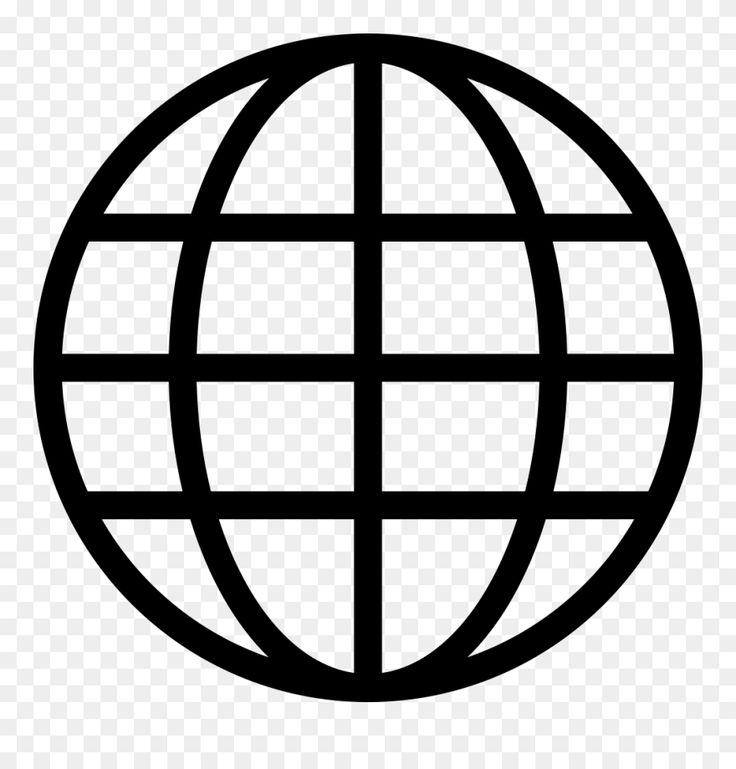 a black and white globe on a transparent background