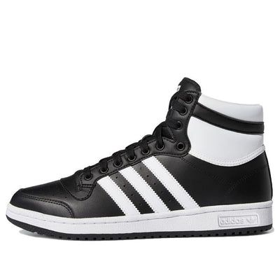 adidas Top Ten 'Black White' FV6132 (SNKR/Skate/High Top) Classic Adidas High-top Sneakers For Streetwear, Adidas Classic High-top Sneakers For Streetwear, Classic Adidas High-top Sneakers With Logo, Classic Adidas Skate Shoes For Streetwear, Black Adidas Logo Lace-up Skate Shoes, Black Adidas Lace-up Skate Shoes, Classic Adidas High-top Sneakers For Sports, Classic Black Adidas Skate Shoes, Classic High-top Skate Shoes With Three Stripes Branding