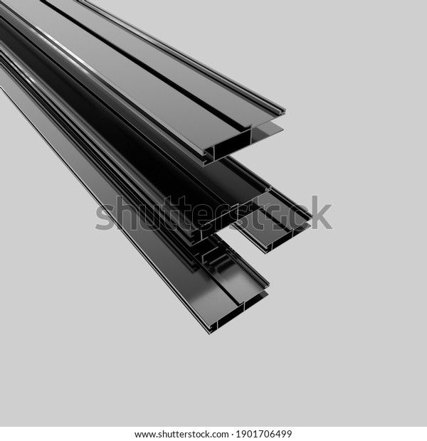 an image of steel beams on grey background