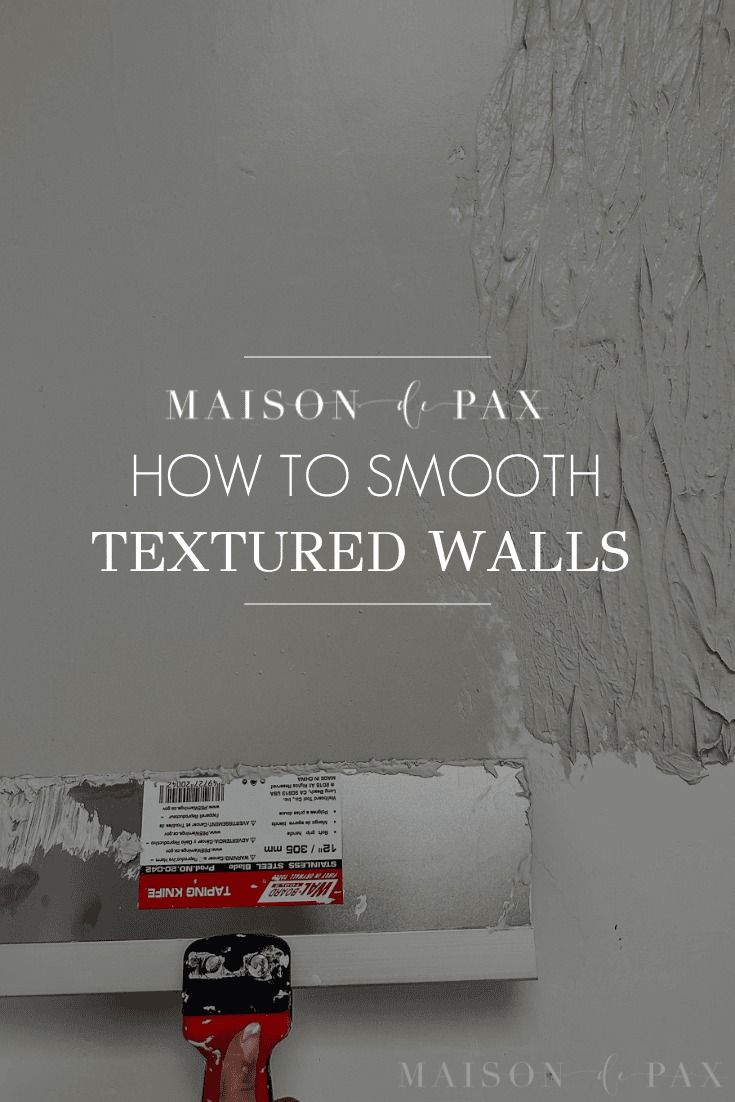 a person using a paint roller on a wall with the words mason & pax how to smooth textured walls