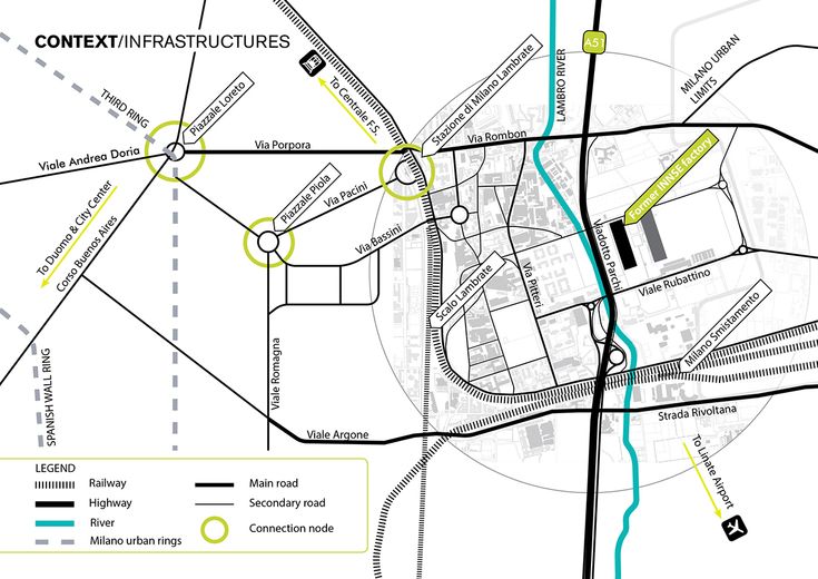 a map showing the location of some buildings and roads