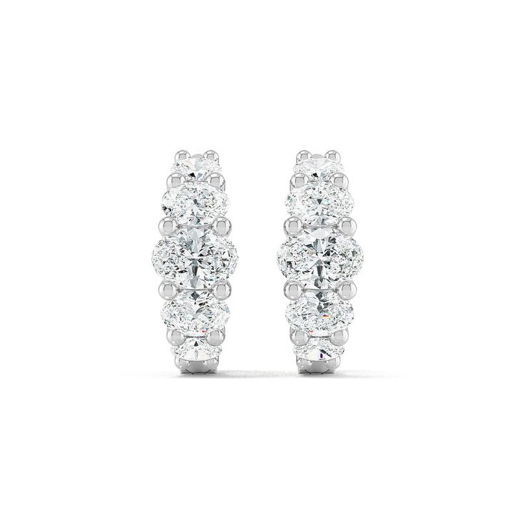 These 1.26 ctw Lab Grown Diamond Gold Hoops Earrings are the perfect choice for any special occasion. Crafted from high-grade gold and oval-cut lab grown diamonds, these huggie earrings are the ideal anniversary or push present. The classic design is sure to be adored for years to come. F/G Color, VS1, 1.26 ct. 1.26 carat total weight. *This item is custom made just for you in your metal preference. *Please contact us prior to purchasing with any questions, we are happy to help. Classic White Platinum Hoop Earrings, Classic White Oval Diamond Earrings, Platinum Diamond Cut White Hoop Earrings, White Platinum Hoop Earrings With Diamond Cut, White Platinum Hoop Earrings For Anniversary, Diamond White Oval Diamond Earrings In Platinum, Oval Diamond White Platinum Diamond Earrings, Oval Diamond White Platinum Earrings, Platinum Diamond White Oval Diamond Earrings