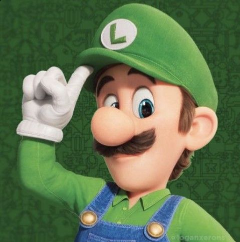 an image of luigi from mario kart