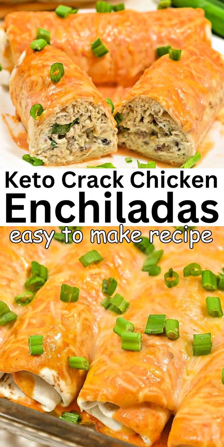 an enchiladas recipe with green onions and cheese