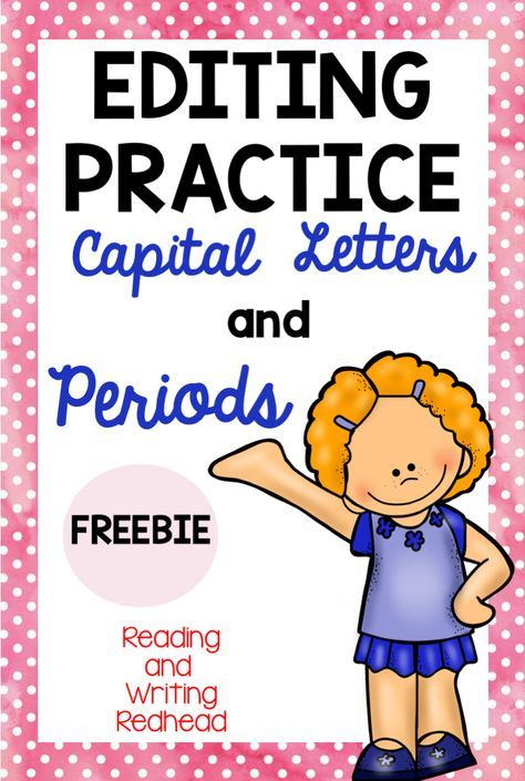 a poster with the words editing practice capital letters and periods