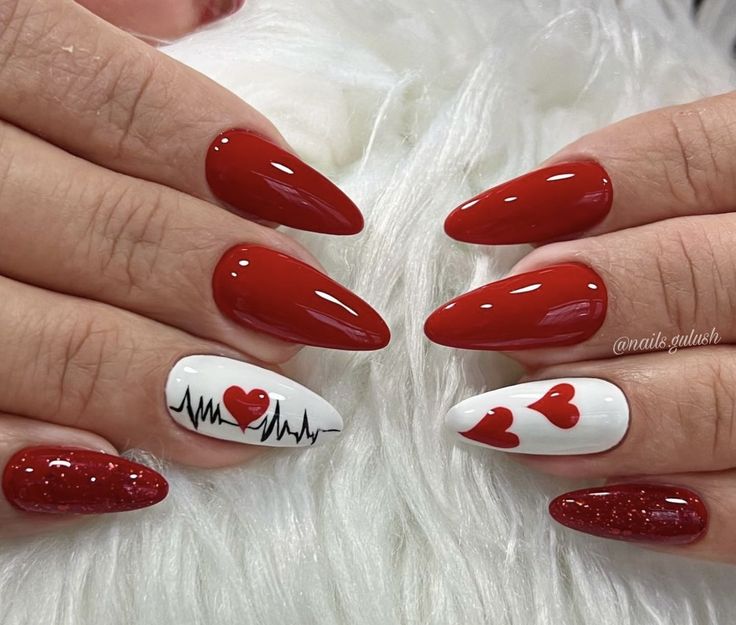 Valentines Nail Art Designs, Christmas Gel, Elegant Nail, Valentine Nail Art, February Nails, Fall Nail Art Designs, Nail Designs Valentines, Makijaż Smokey Eye, Trendy Nail Art