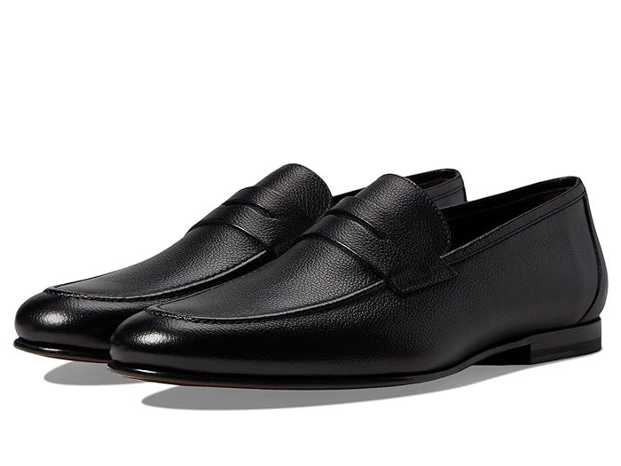 Business Casual Slip-ons With Almond Toe And Stitched Sole, Cushioned Slip-on Dress Shoes For Work, Fitted Leather Sole Slip-on Moccasins, Formal Slip-ons With Stitched Sole And Flat Heel, Fitted Moccasins With Rubber Sole For Workwear, Business Slip-ons With Leather Sole For Spring, Slip-on Dress Shoes With Almond Toe And Leather Footbed, Cushioned Dress Shoes For Business In Spring, Slip-on Dress Shoes With Leather Footbed And Almond Toe