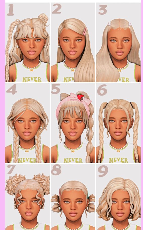 the steps to braid your hair in different styles and colors, with instructions on how to style