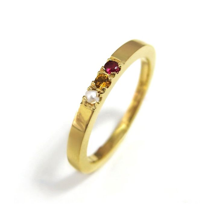 Delicate birthstone ring set with 3 genuine gemstones of your choice, made with solid 14k gold this three stone ring makes a beautiful gift that she will treasure forever. The extra attention to detail makes this lovely mother ring unique, delicate in design the eye-catching gemstone ring is dazzling yet dainty enough to wear stacked in multiples or with another ring, stack three or four as a fashion statement or match your engagement ring to wear as a wedding band or anniversary band. #jonjonje Gold Birthstone Three Stone Ring For Promise, Gold Three-stone Birthstone Ring For Promise, Gold Three Stone Birthstone Ring For Promise, Gold Three Stone Birthstone Promise Ring, Yellow Gold Three Stone Birthstone Promise Ring, Yellow Gold Three Stone Stackable Rings As Gift, Gold Three Stone Round Cut Birthstone Ring, 14k Gold Three-stone Birthstone Ring As Gift, Heirloom Three Stone Birthstone Ring Gift