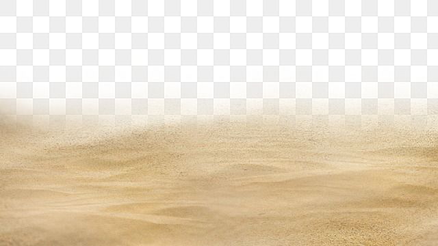 an empty beach with sand on the ground and water in the ocean, transparent background png