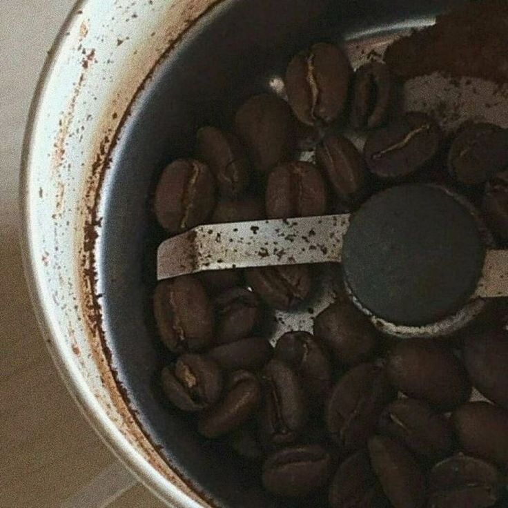 coffee beans in a pot with a measuring tape sticking out of the top and bottom