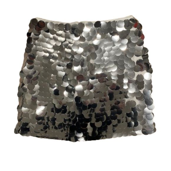 H&M Silver Sequin Skirt Short, Fitted Skirt In Woven, Viscose-Blend Fabric. Concealed Zipper & Button At Back. Silver Sequin Front & Back. And A Straight-Cut Hem. Fits True To Size. Never Worn, Tags Still Attached. Lining: Polyester 100% Shell: Polyester 100% H&m Party Skirt For Spring, H&m Skirt For Spring Party, H&m Spring Party Bottoms, H&m Summer Party Bottoms, H&m Party Bottoms For Summer, H&m Party Bottoms For Spring, H&m Skirt For Night Out In Spring, Spring Party Bottoms From H&m, H&m Party Skirt With Lining