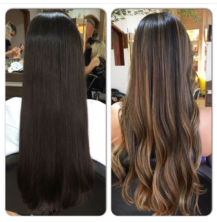 Low Maintenance Carmel Balayage, Bayalage On Black Hair, Long Hair Highlights, Black Hair Balayage, Brunette Hair With Highlights, Vlasové Trendy, Hair Color Light Brown, Brunette Balayage Hair, Long Hair Color