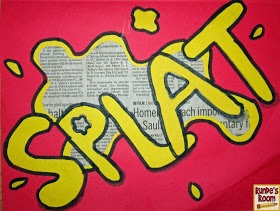 a piece of paper that has some type of graffiti written on it with yellow and black letters