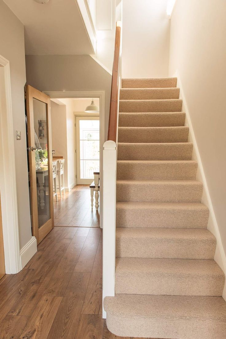 the stairs in this house are clean and ready for us to use