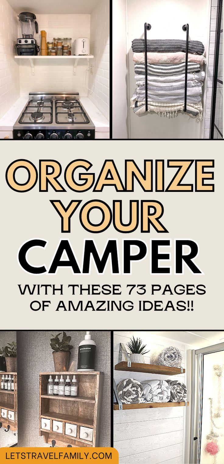 an organized camper with the words organize your camper