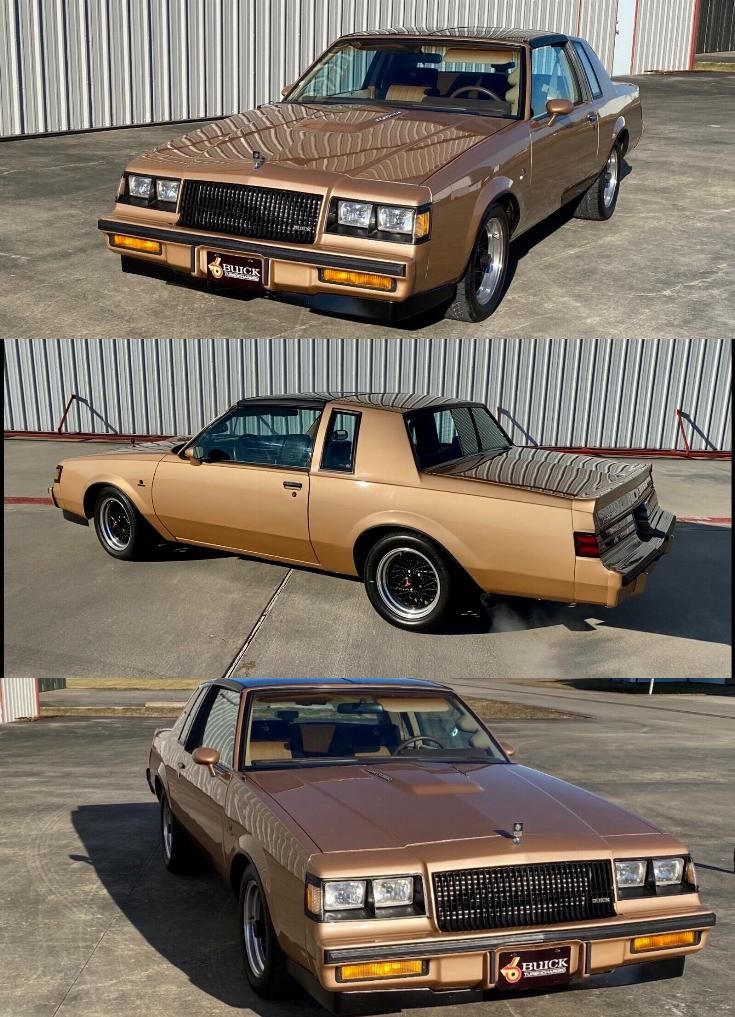 three different cars are shown side by side, one is brown and the other is tan