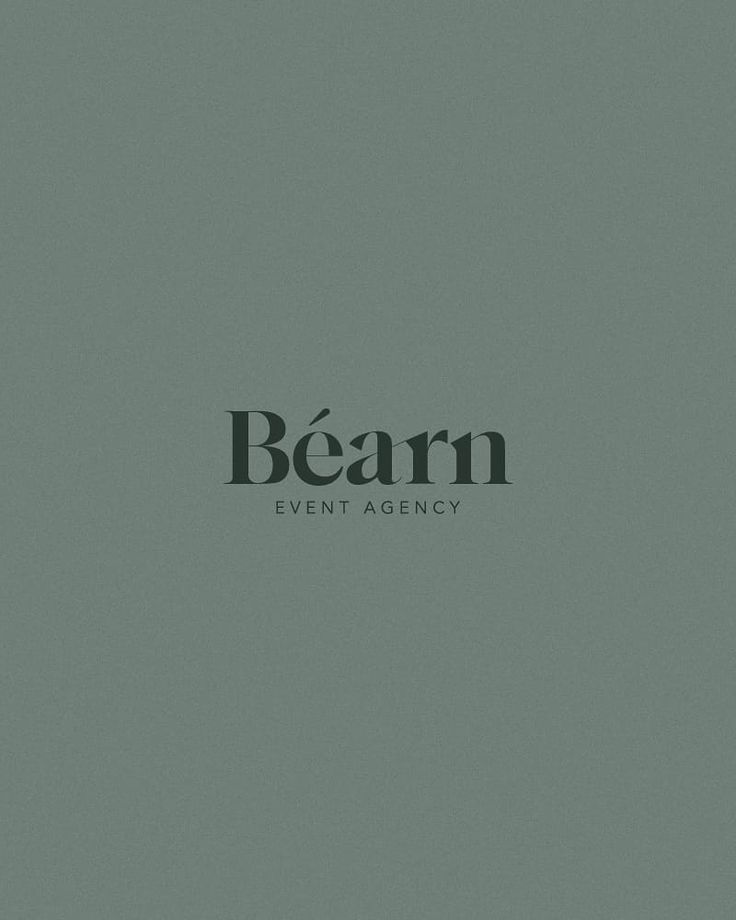 the word bearn written in black on a gray background