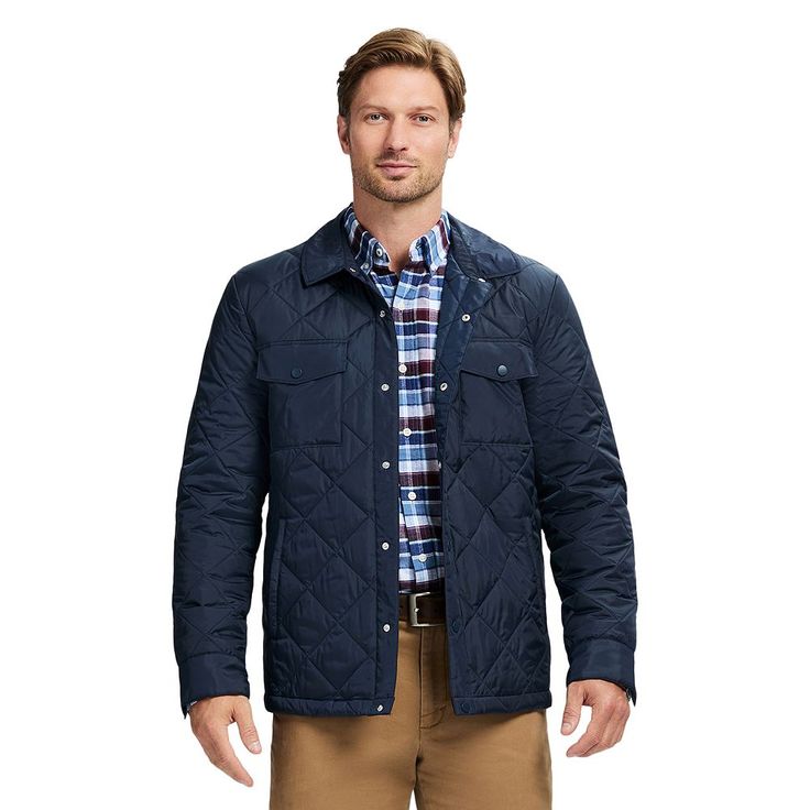 You'll love the cool style of this Men's IZOD Puffer Shirt Jacket. Click on this MEN'S GUIDE to find the perfect fit and more! FEATURES Windproof No hood Long sleeves Snap closure 2 button front pocketsFIT & SIZING Classic fitFABRIC & CARE Polyester Machine wash Imported Size: XL. Color: Navy. Gender: male. Age Group: adult. Navy Outerwear For Outdoor Activities, Long Sleeve Quilted Jacket With Pockets For Outdoor Activities, Long Sleeve Quilted Jacket With Pockets For Outdoor, Quilted Long Sleeve Jacket With Pockets For Outdoor Activities, Navy Puffer Jacket With Pockets, Navy Long Sleeve Puffer Jacket With Pockets, Casual Quilted Jacket With Pockets For Outdoor Activities, Casual Navy Puffer Jacket With Long Sleeves, Casual Blue Quilted Outdoor Jacket