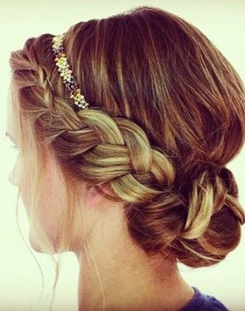 pretty braid + headband #hair Braided Headband Updo, Updo With Headband, Coachella Hair, Vevey, Fishtail Braid, Pinterest Hair, Updo Hairstyles, Holiday Hairstyles, Hair Updo