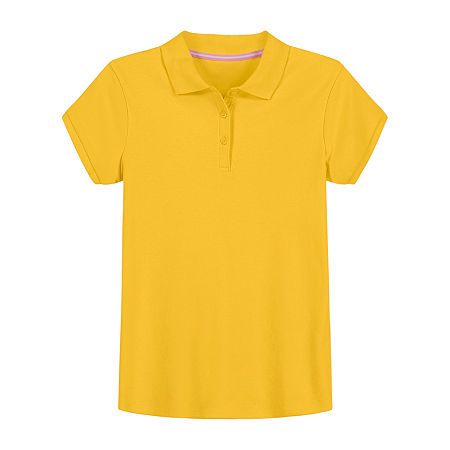 A must-have for school uniform dressing, this breathable polo shirt from Izod features ribbed collar and cuffs for durable wear in a fitted design for a stylish finish.Features: Breathable, Shrink Resistant, Tag Free, Fade Resistant, Easy Care, Pill ResistantClosure Type: ButtonFit: Regular FitNeckline: Asymmetrical NeckSleeve Length: Short SleeveFiber Content: 60% Cotton, 40% PolyesterFabric Description: InterlockCollar: Point CollarCare: Machine Wash, Tumble DryCountry of Origin: Imported Uniform Dressing, School Shopping List, Cute Outfits For School, School Shopping, School Shirts, School Outfit, Short Sleeve Polo, Polo Shirts, Short Girls