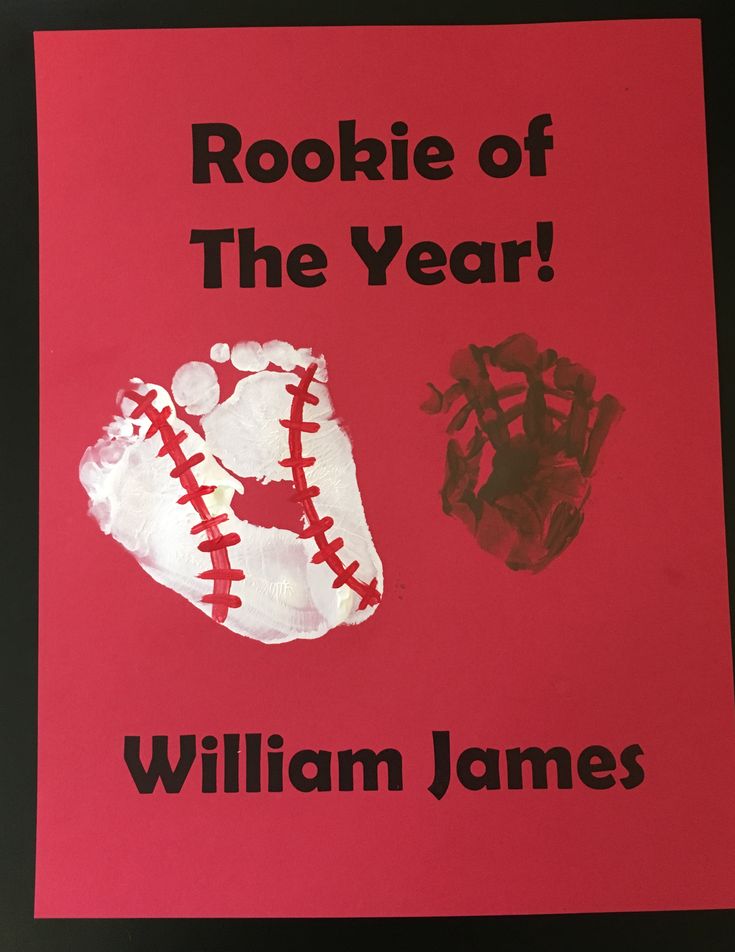 a book cover with a handprinted baseball and mitt next to the text rookie of the year