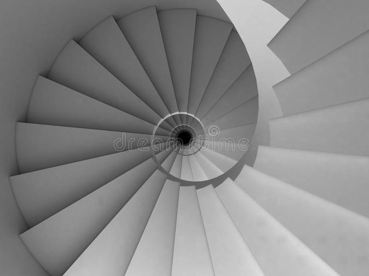 an image of a spiral staircase in black and white royalty illustration stock images for design