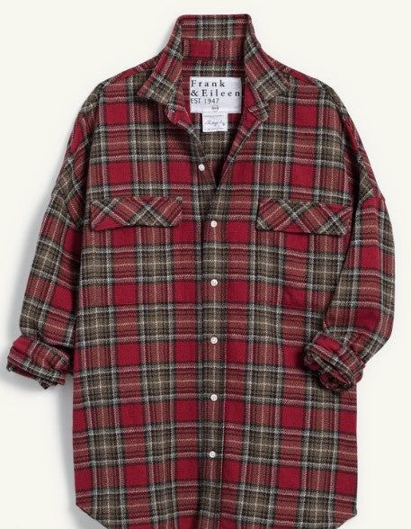 McLoghlin is that perfect button-up-meets-outerwear piece for all seasons. Designed for an oversized fit. Textured flannel green and blue plaid. Oversized Plaid Flannel Shirt With Pockets, Plaid Flannel Shacket For Winter, Oversized Flannel Shirt For Fall Workwear, Oversized Flannel Button-up Shacket, Classic Oversized Plaid Outerwear, Flannel Button-up Shacket For Work, Relaxed Fit Plaid Flannel Shacket, Oversized Winter Flannel Shirt With Button Closure, Oversized Red Flannel Shirt For Fall