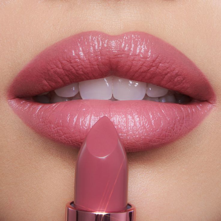 Rose To Fame: Satin-shine Mauve Lipstick | Charlotte Tilbury Blush Pink Lipstick, Pretty Pink Lipstick, Lipstick For True Summer, Cute Pink Lipstick, Pink Wedding Lipstick, Rose Pink Lipstick Shade, Cool Pink Lipstick Shades, Cool Toned Pink Makeup, Rose Pink Lipstick