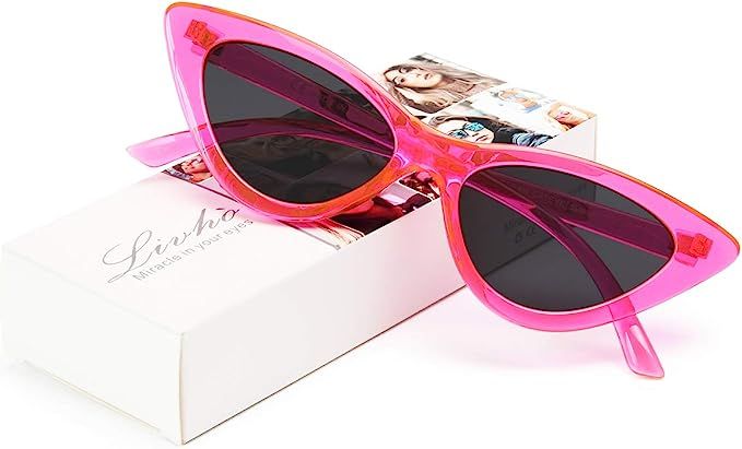 Livhò Retro Vintage Narrow Cat Eye Sunglasses for Women Clout Goggles Plastic Frame #CommissionsEarned As an Amazon Associate I earn from qualifying purchases. Barbie Sunglasses, Barbie Cat, Clout Goggles, Hot Pink Barbie, Pink Barbie, Sports Sunglasses, Pink Summer, Barbie World, Sunglasses For Women