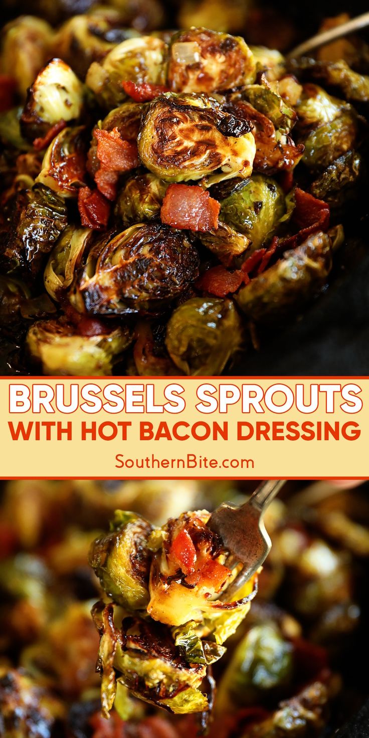 brussel sprouts with hot bacon dressing